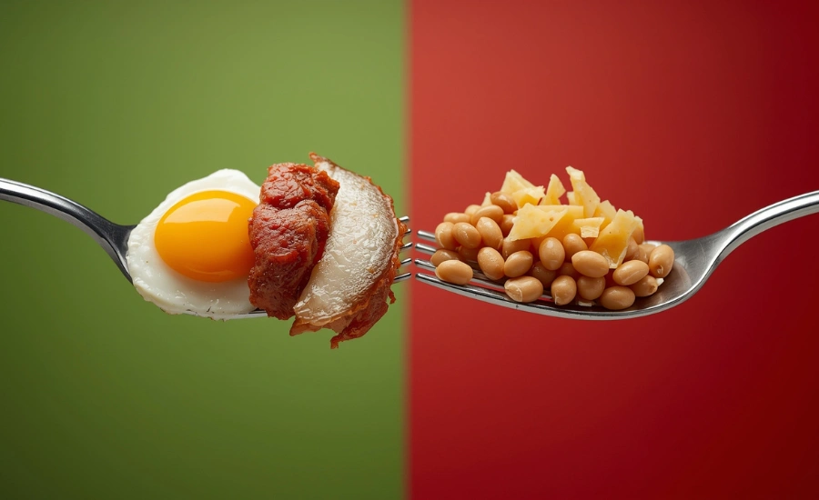 پروتئین گیاهی یا حیوانی؟ کدام برای سلامتی و عضله‌سازی بهتر است؟