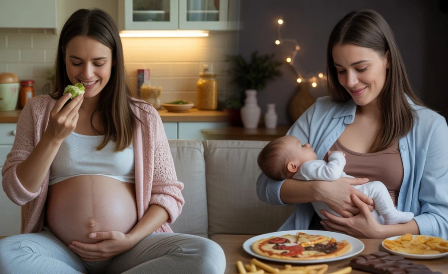 Controlling food cravings after childbirth1